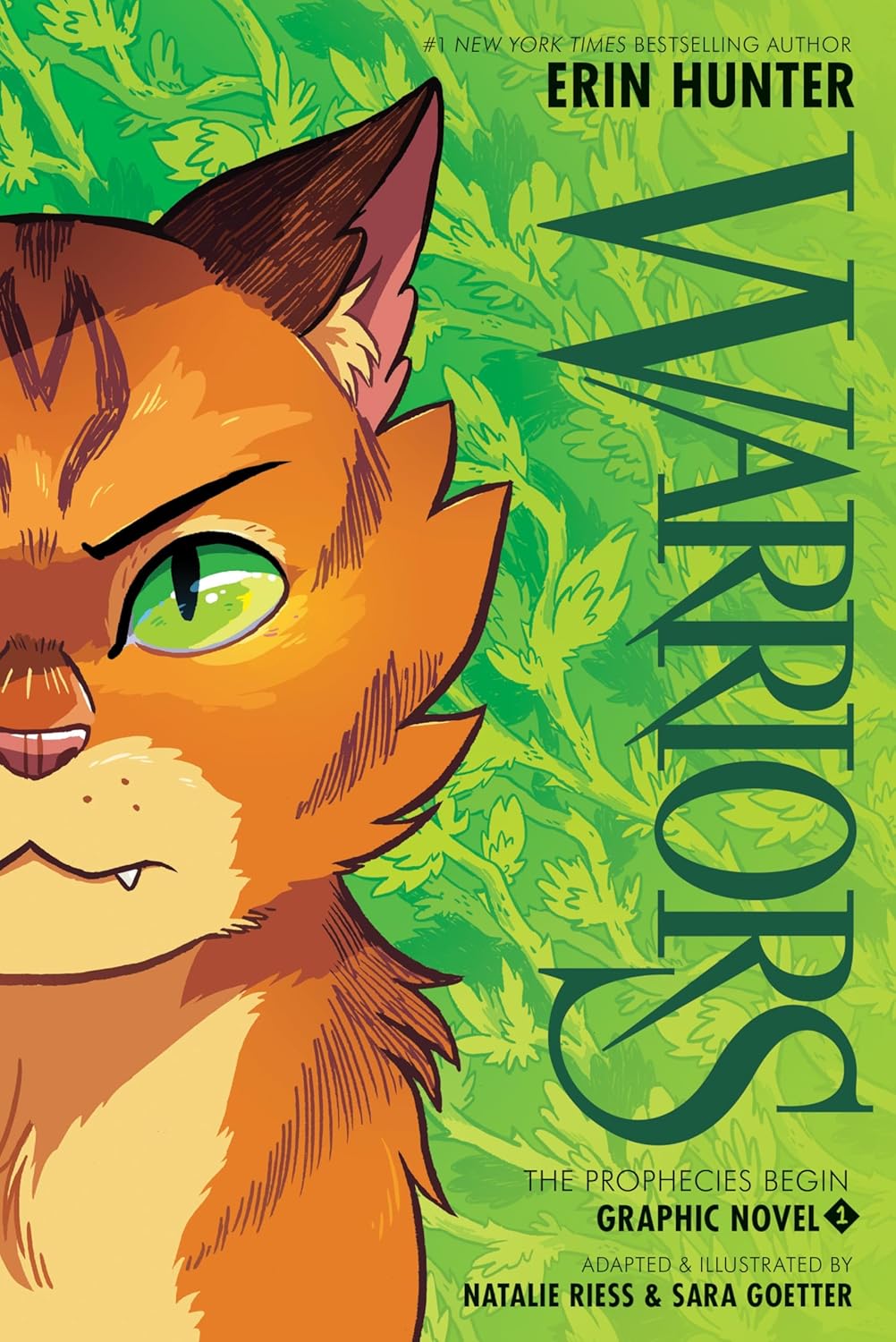Warriors: The Prophecies Begin Graphic Novel #1 by Erin Hunter, adapted and illustrated by Natalie Riess and Sara Goetter