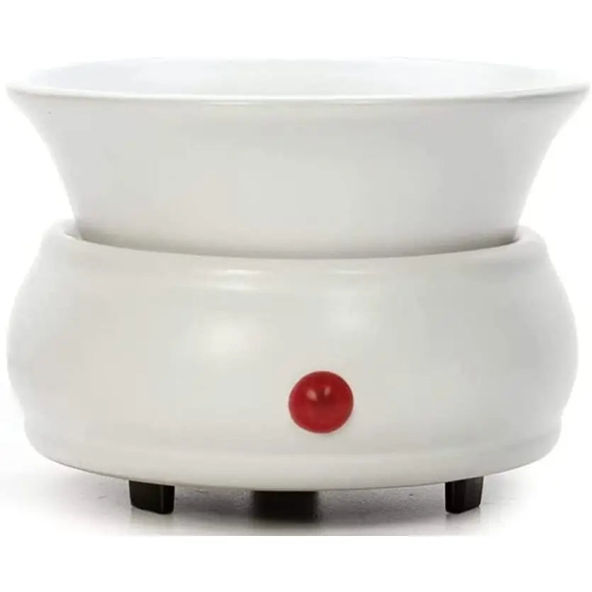 Hosley White Ceramic Electric Oil/Wax Warmer