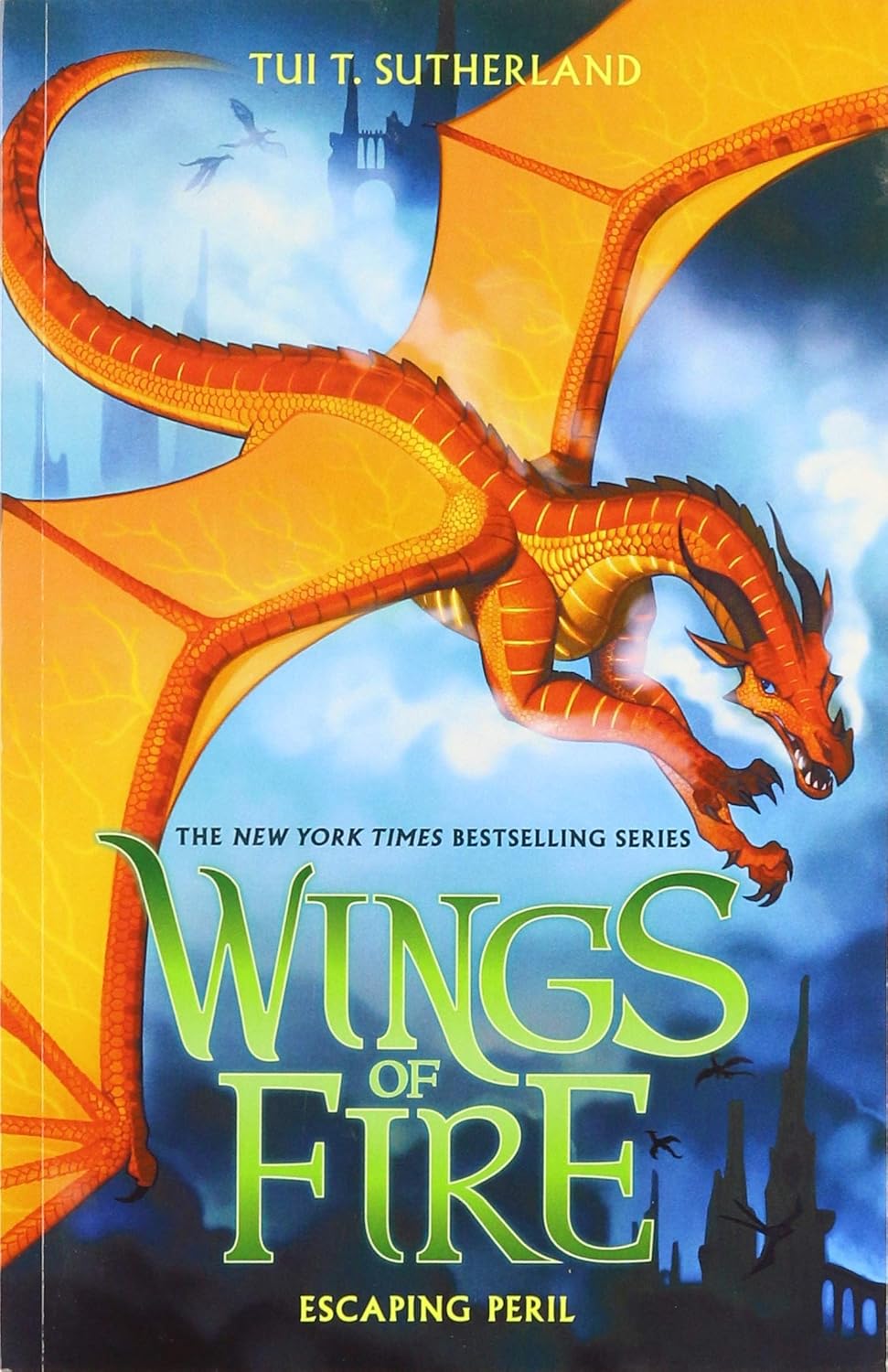 Wings of Fire: Escaping Peril by Tui T. Sutherland (Book 8, Paperback)