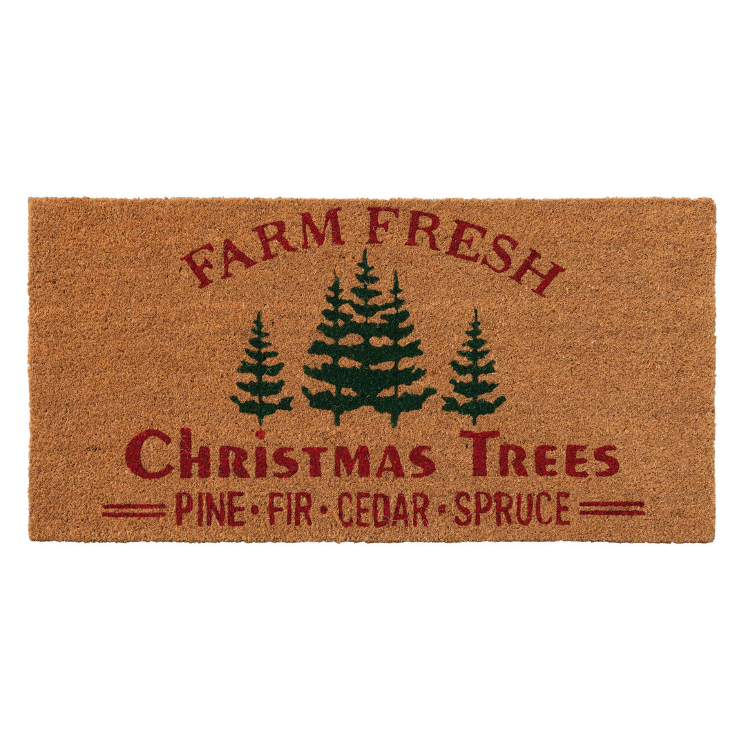 Farm Fresh Christmas Trees Doormat
