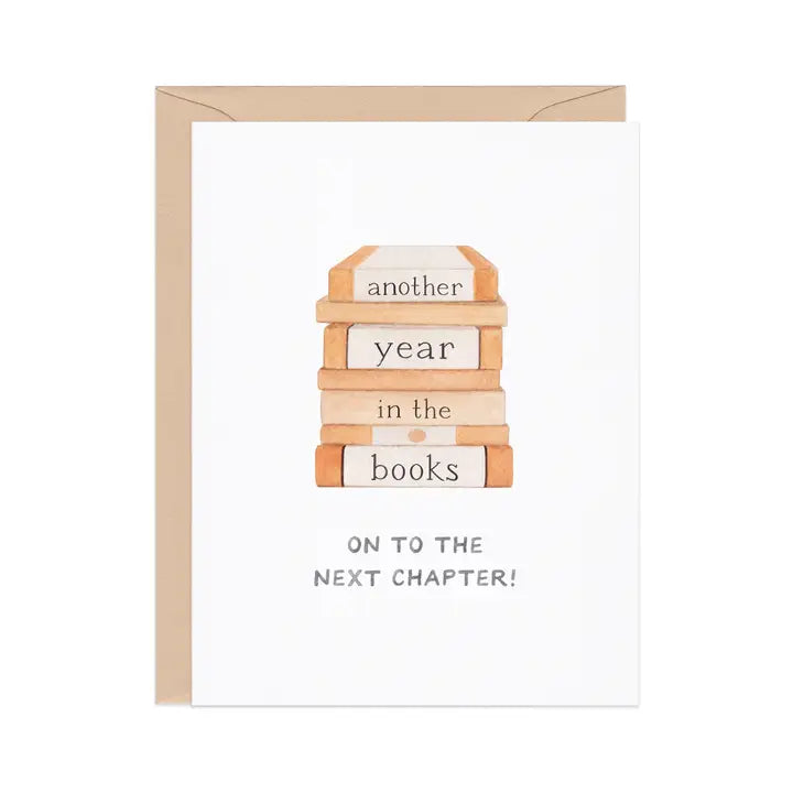 Another Year in the Books Greeting Card