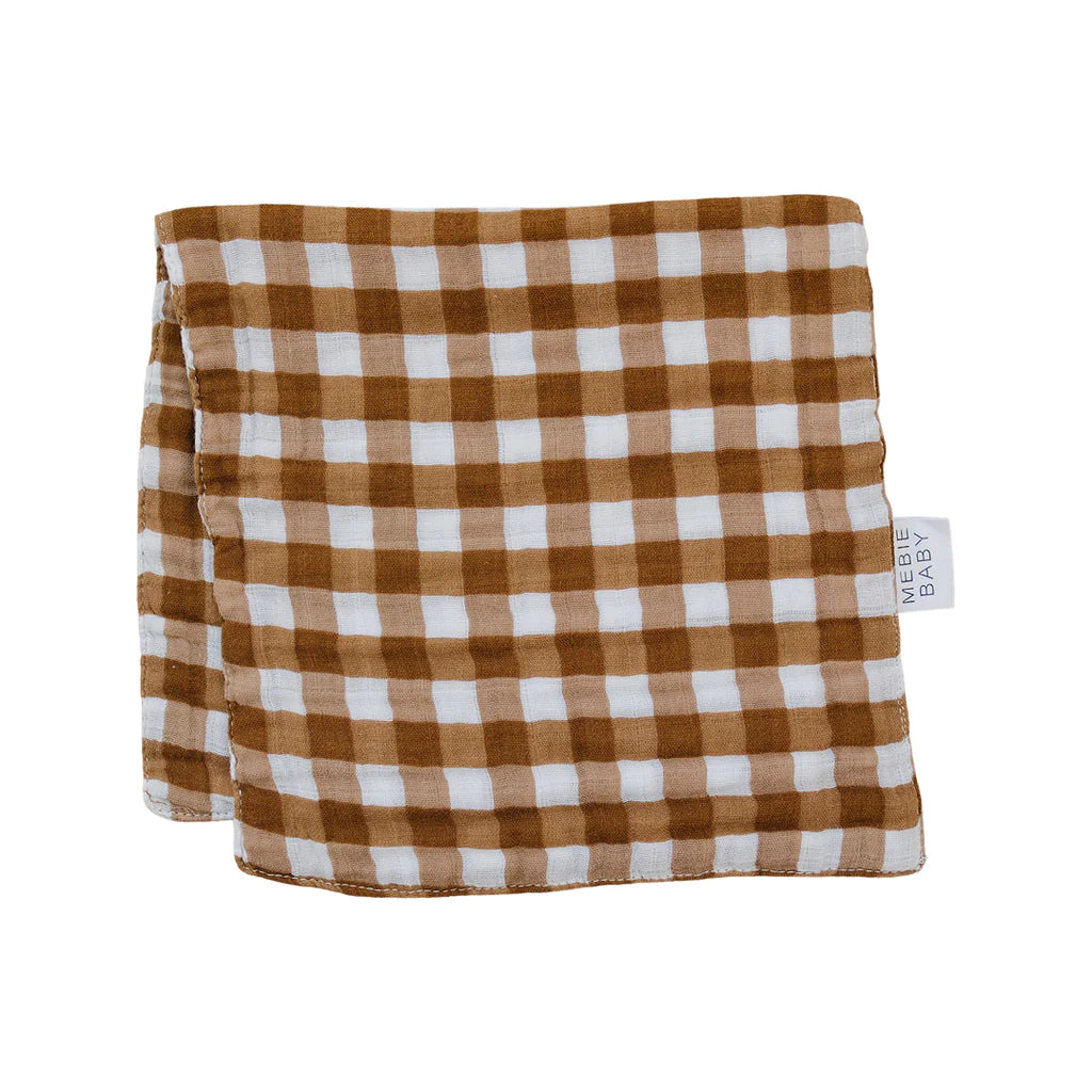 Mebie Baby Muslin Burp Cloth - Gingham