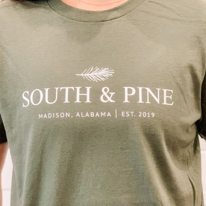 South & Pine T-Shirt - Olive