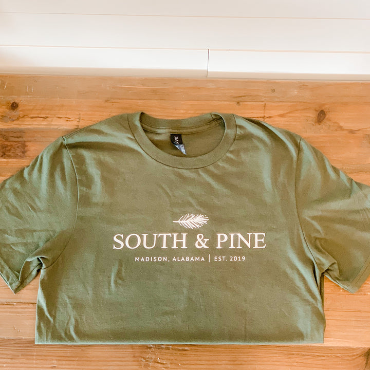 South & Pine T-Shirt - Olive