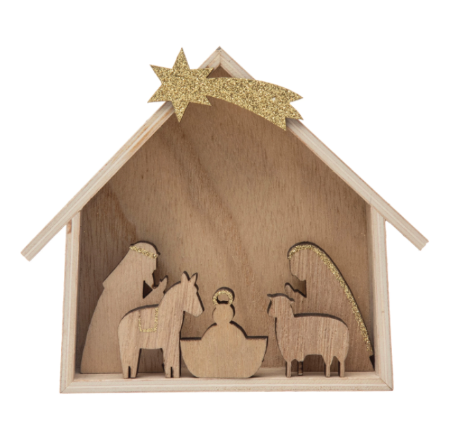 Wooden Nativity Set