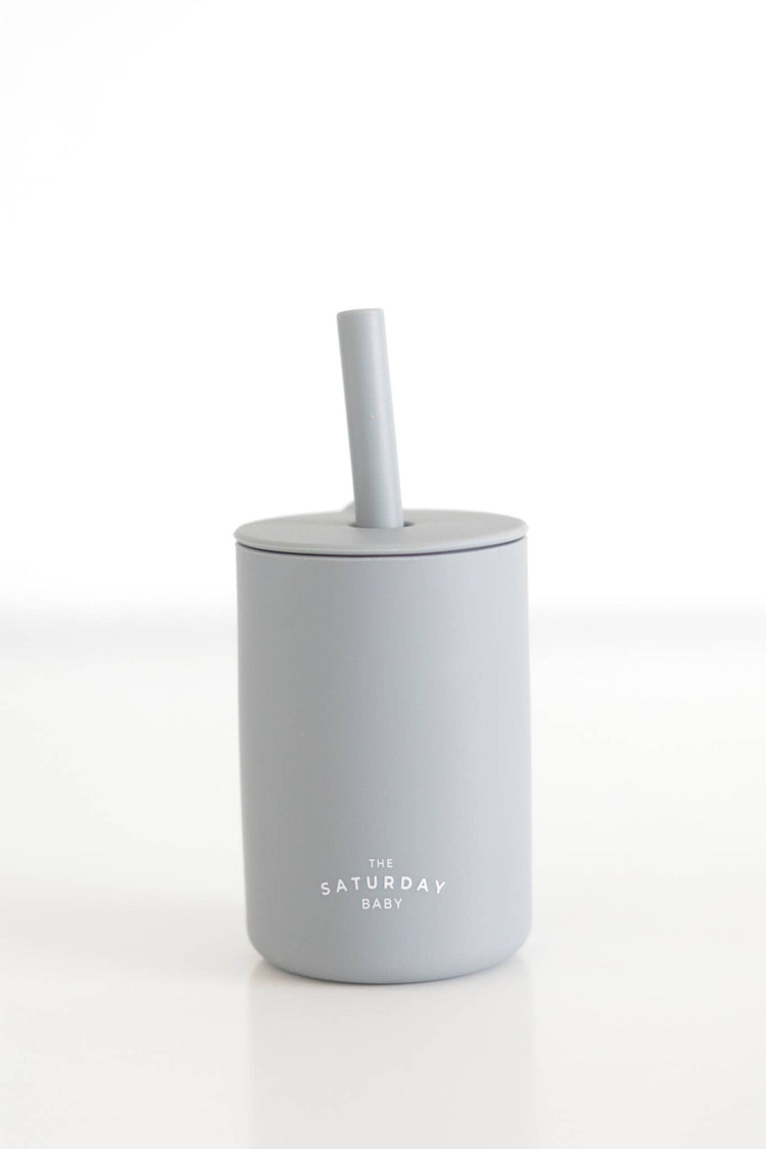 Silicone Straw Cup - Sky