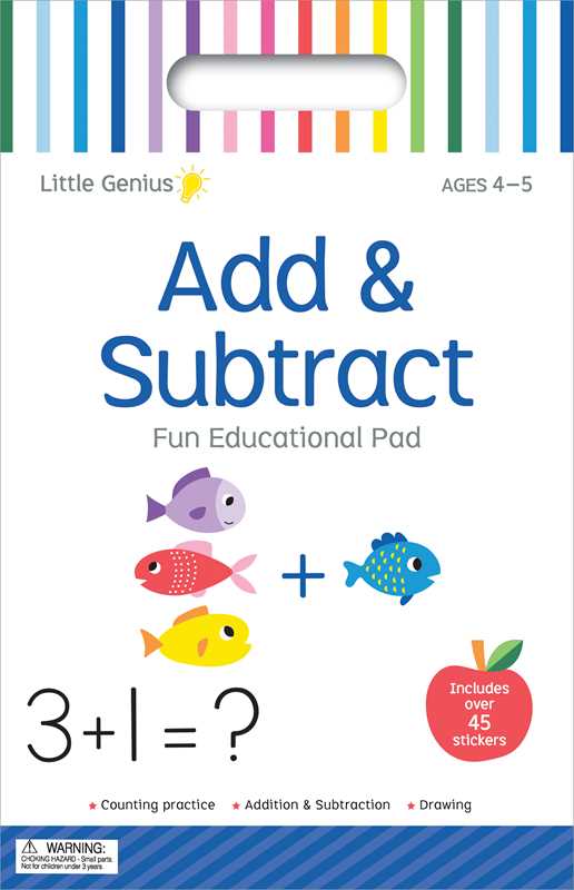 Add & Subtract: Fun Educational Pad by Little Genius