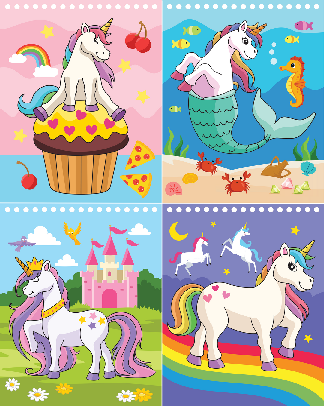 Color With Water - Unicorns