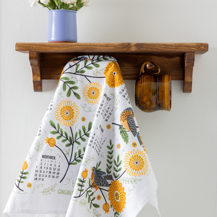 2027 Tea Towel Calendar - Mums & Robins Kitchen Towel Decor