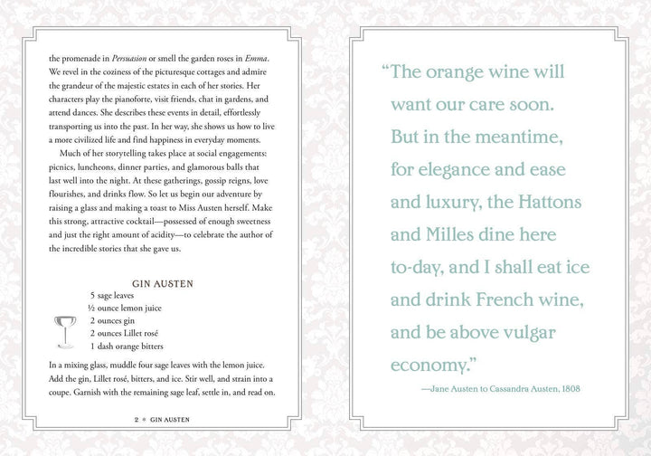 Gin Austen: 50 Cocktails Celebrating Jane Austin Novels