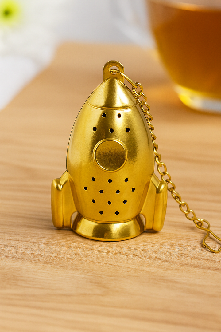 Rocket Tea Infuser – Gold Stainless Steel Loose Leaf