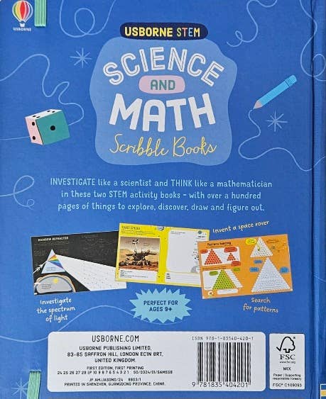 Usborne Stem: Science & Math Scribble Books (Paperback)