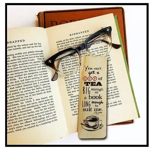 You Cant Get A Cup Of Tea Wooden Bookmark