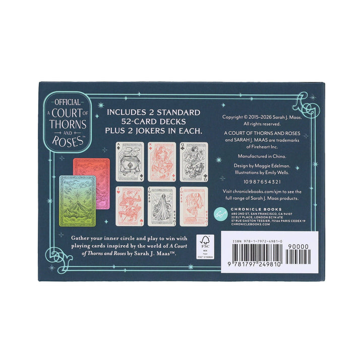 A Court of Thorns and Roses Official Playing Card Set (Night Court Inner Circle)