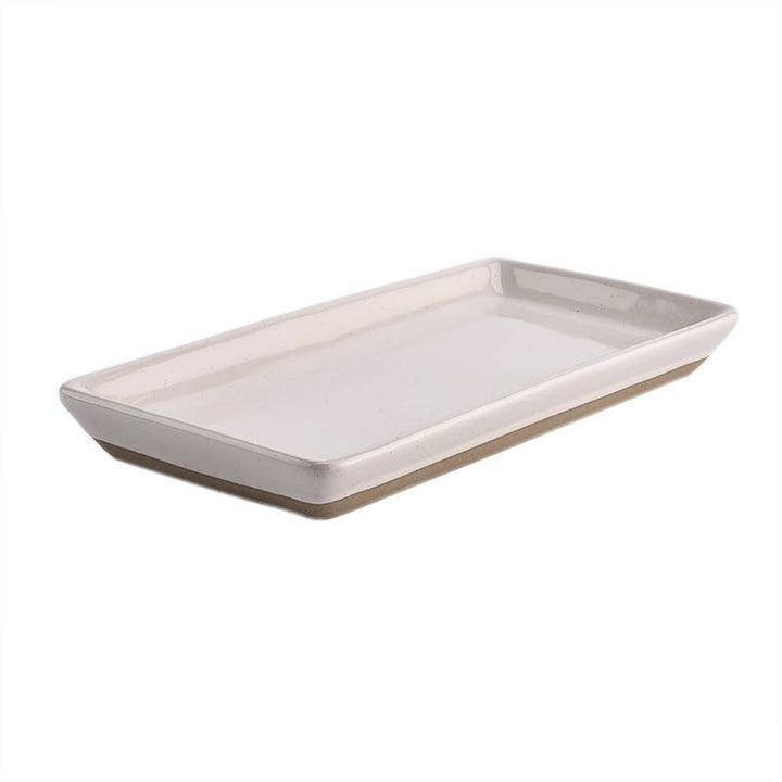 Cream Stoneware Tray - Home Decor & Gifts