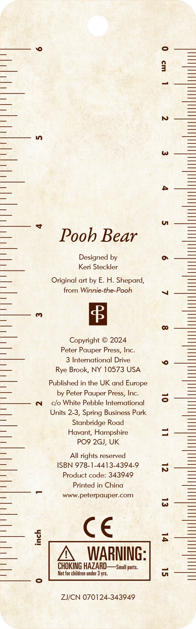 Pooh Bear Children's Bookmark