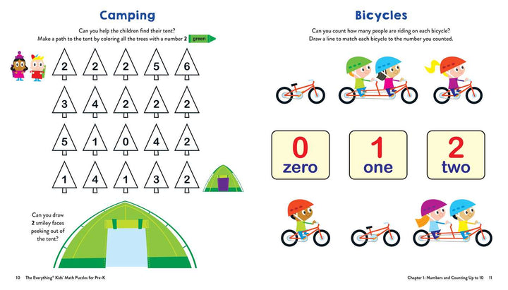 Everything Kids' Math Puzzles for Pre-K by Hannah Whately