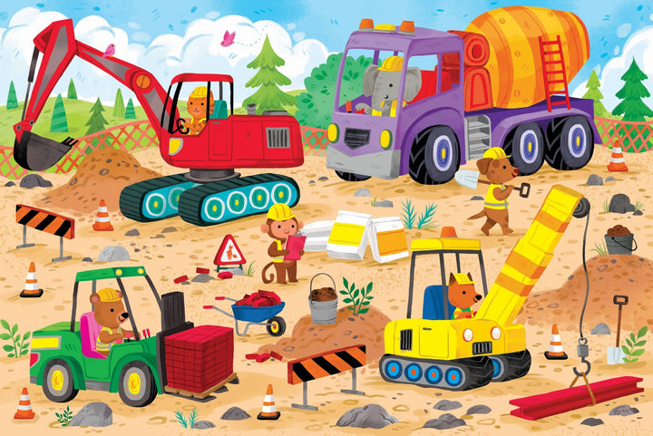 Construction Site Kids' Floor 48-Piece Puzzle