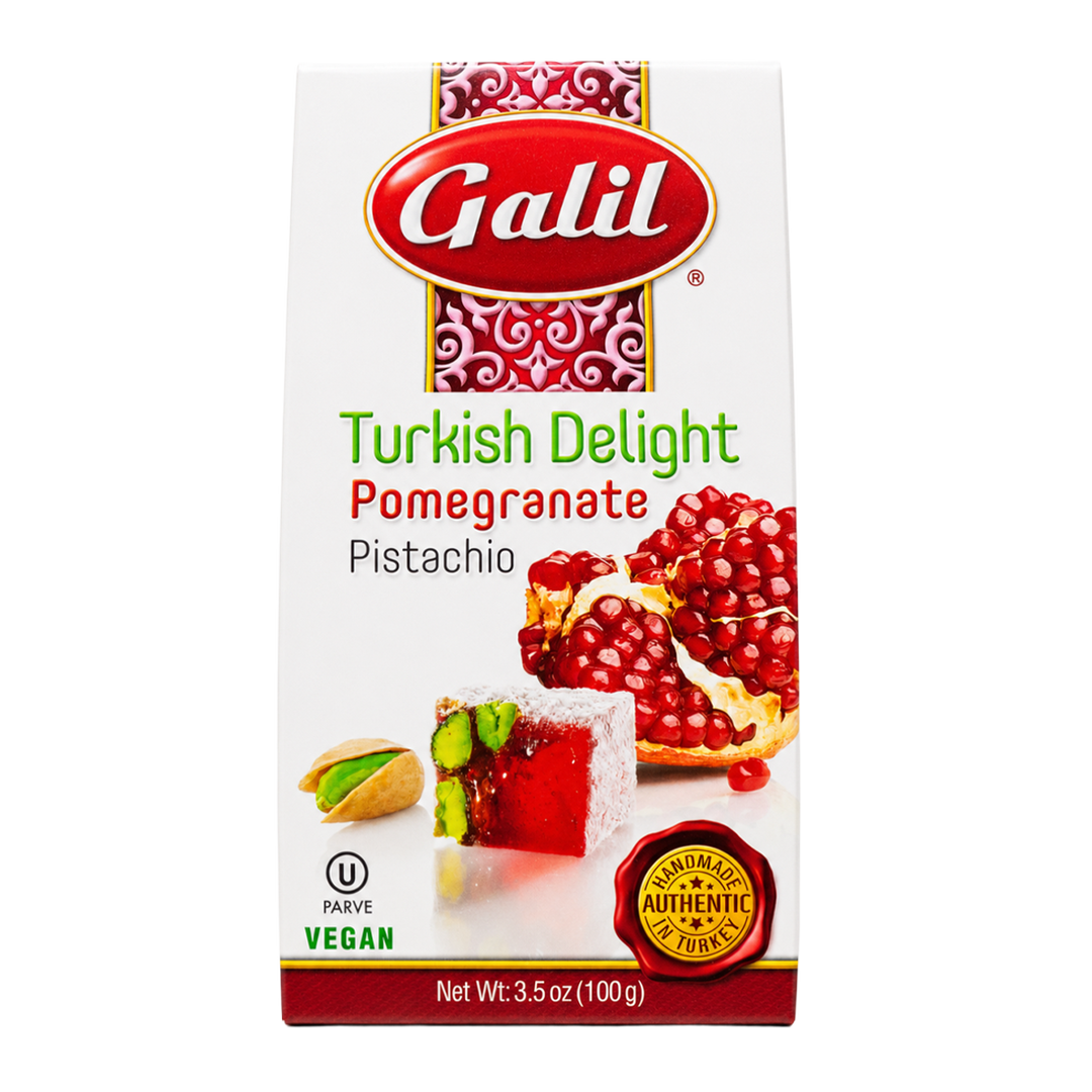 Pomegranate Pistachio Turkish Delight | 3.5 oz | Galil