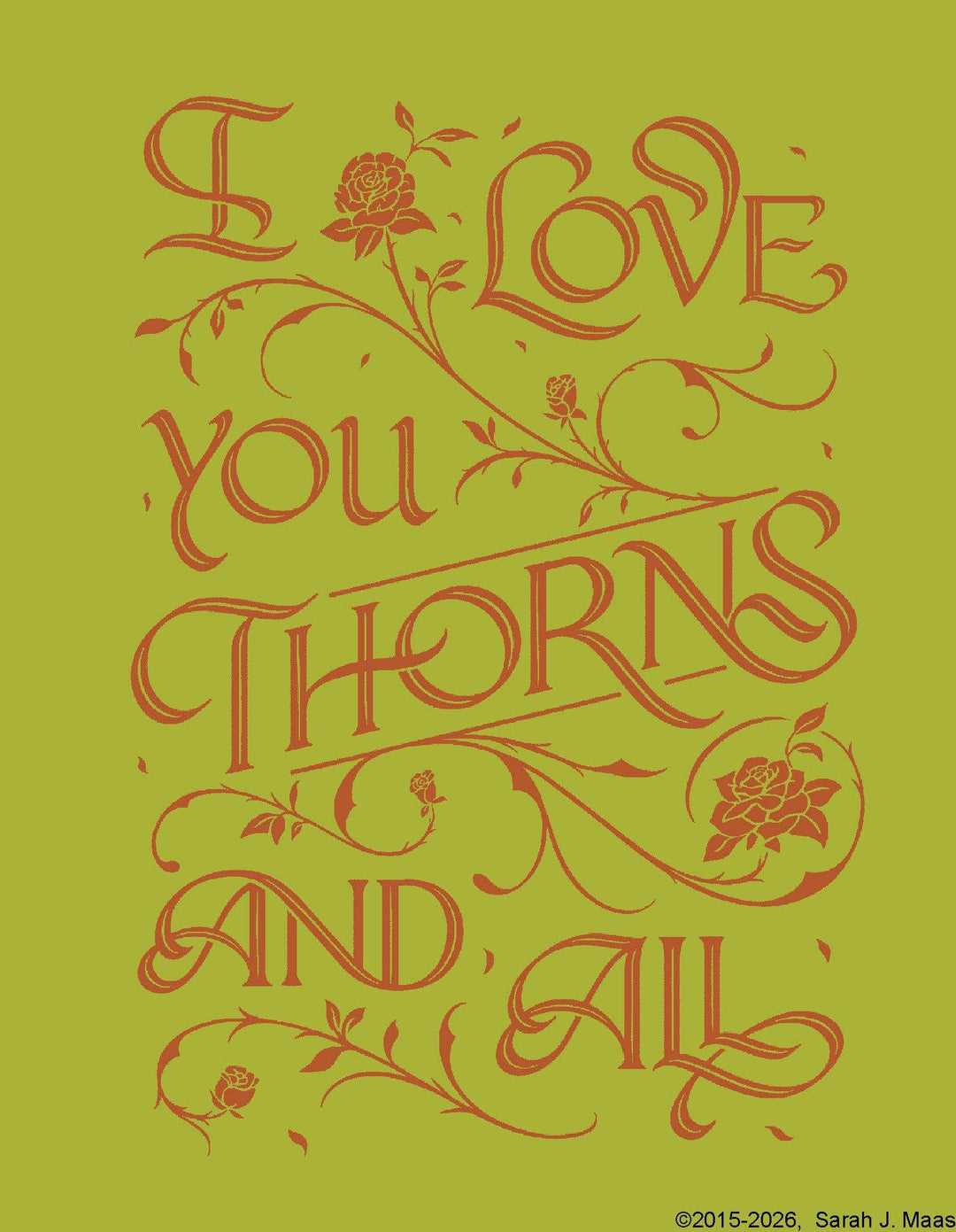 A Court of Thorns and Roses Official Gilded Notecards