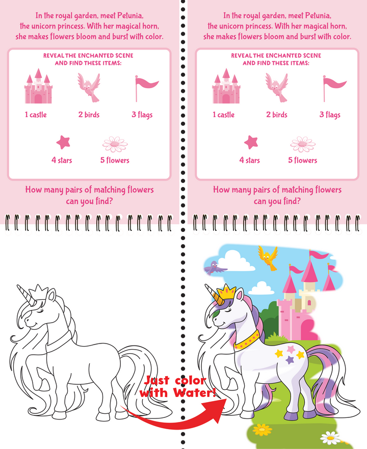 Color With Water - Unicorns
