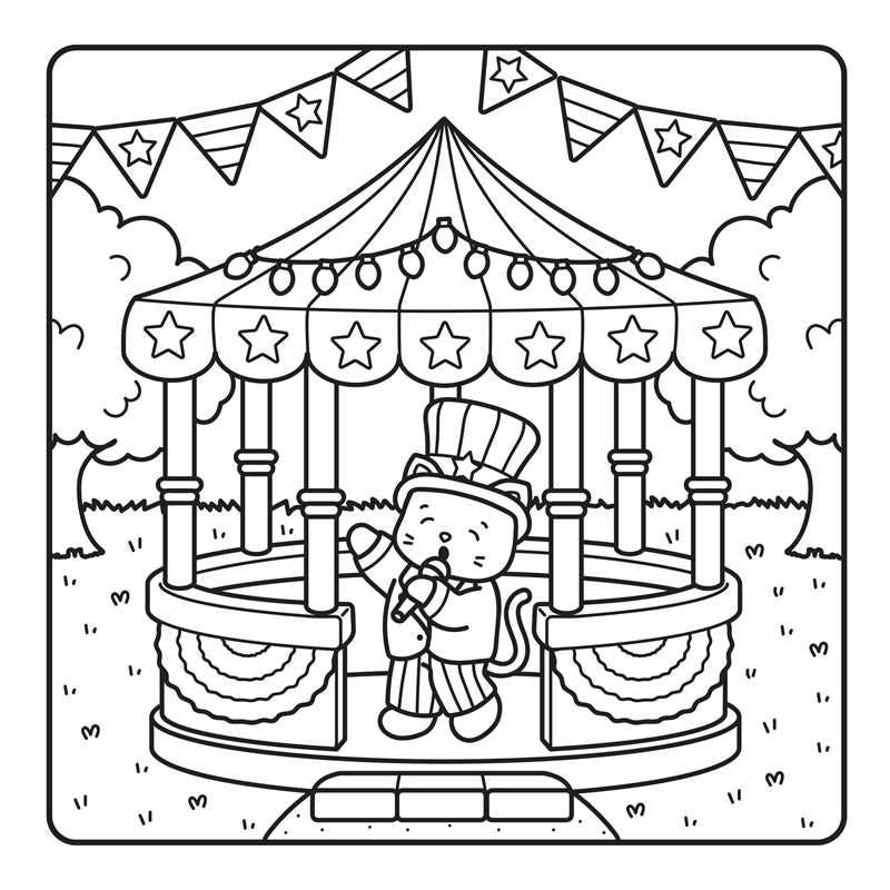 America the Beautiful Coloring Book by