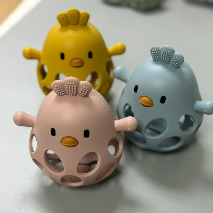 3D Chicken Teether - 3 Colors Available