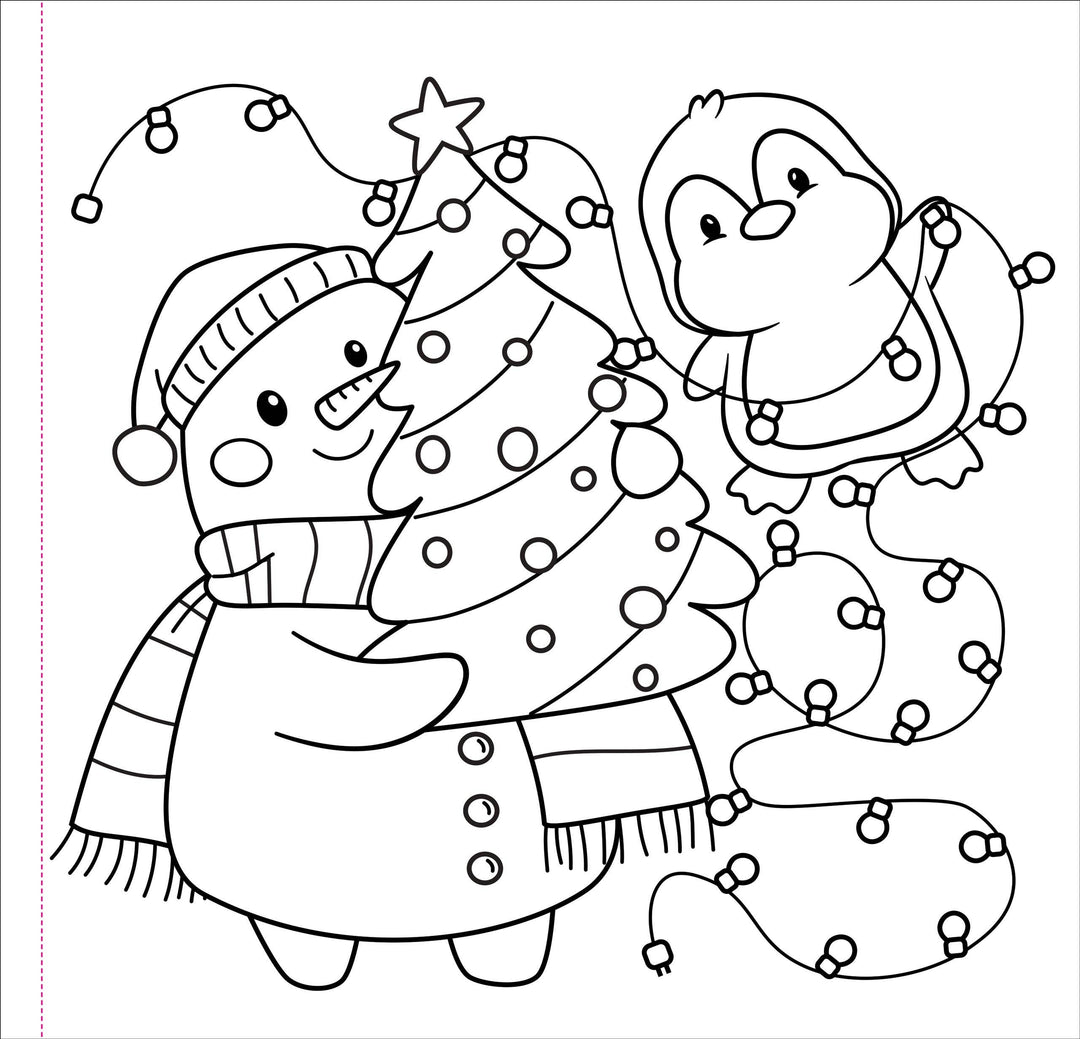 Color Me Cozy Christmas Adult Coloring Book