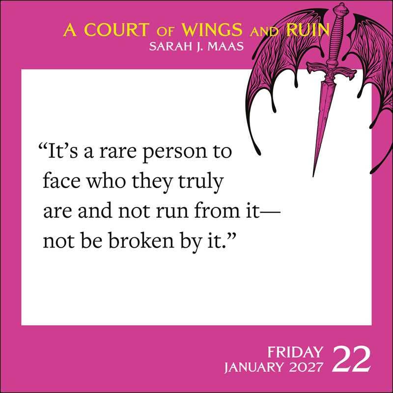 Court of Thorns and Roses 2027 Day-to-Day Calendar by Sarah J. Maas