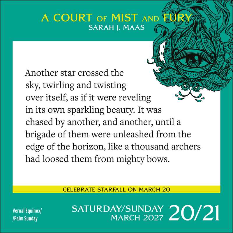 Court of Thorns and Roses 2027 Day-to-Day Calendar by Sarah J. Maas
