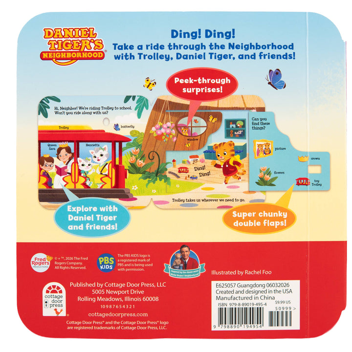 Daniel Tiger Trolley Peek-a-Flap