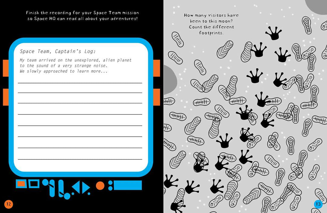 Brain Boosters Space Puzzles Learning Activity Book for Kids by Vicky Barker