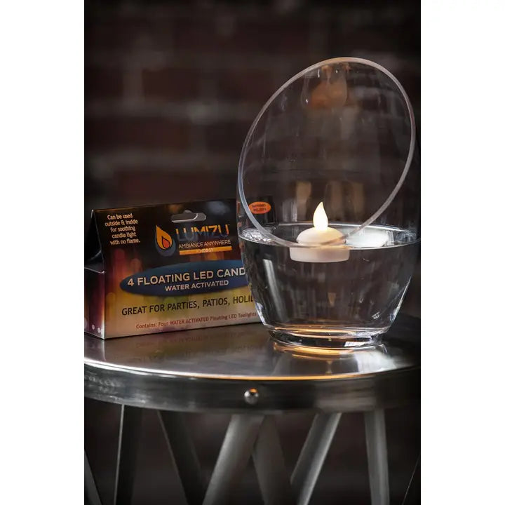 Warm White Water-Activated Led Candles - Pack of Four