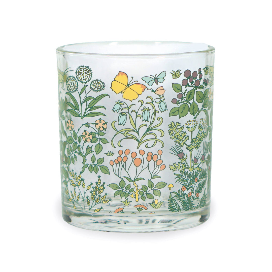 Vintage Botanical Glass Tumbler – Apothecary Garden