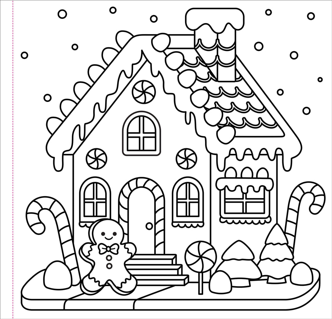 Color Me Cozy Christmas Adult Coloring Book