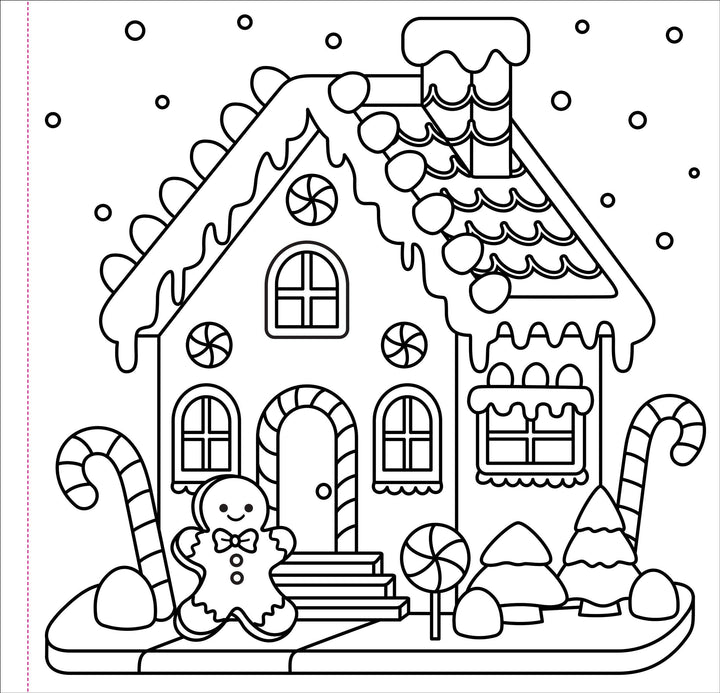 Color Me Cozy Christmas Adult Coloring Book
