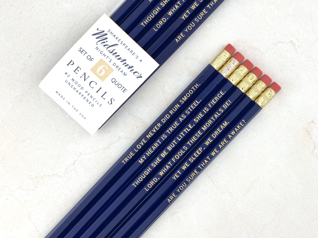 A Midsummer Night’s Dream Shakespeare Pencils