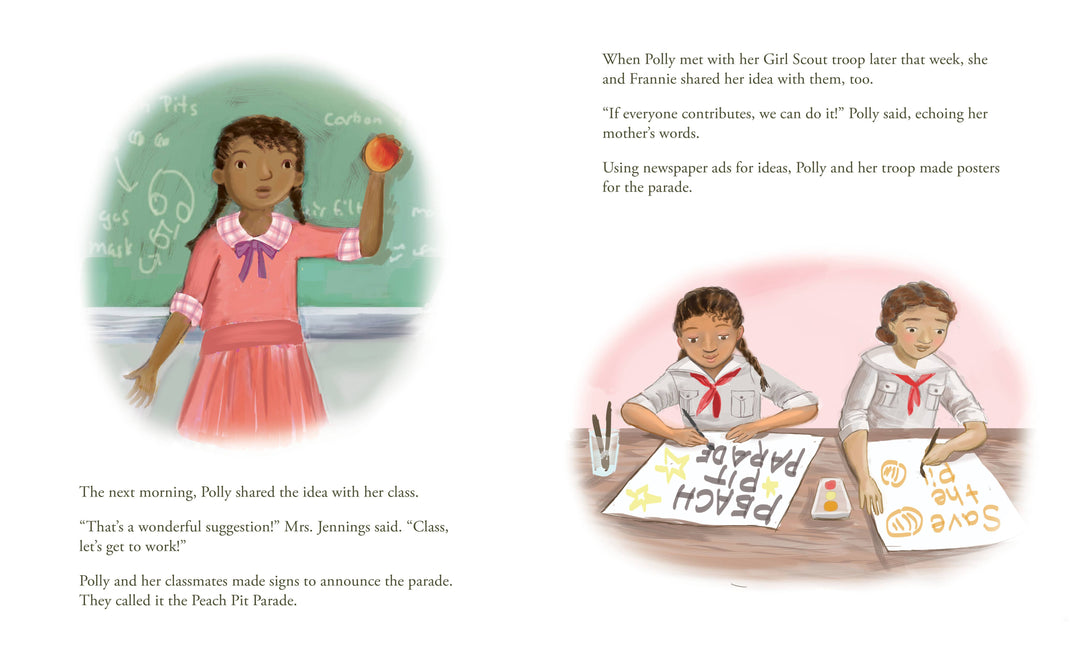 The Peach Pit Parade: A World War I Story Picture Book
