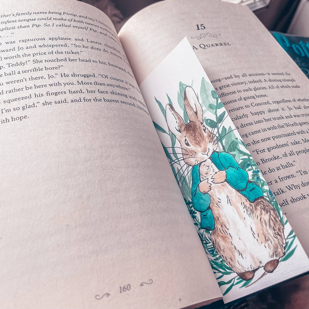 Peter Rabbit Watercolor Bookmark