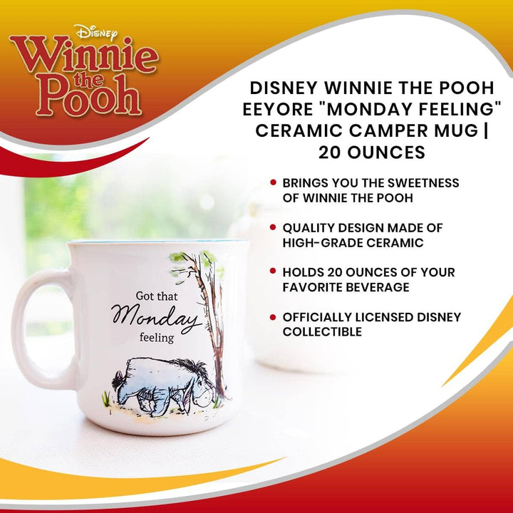 Winnie the Pooh "Monday Feeling" 20 Oz Camper Mug