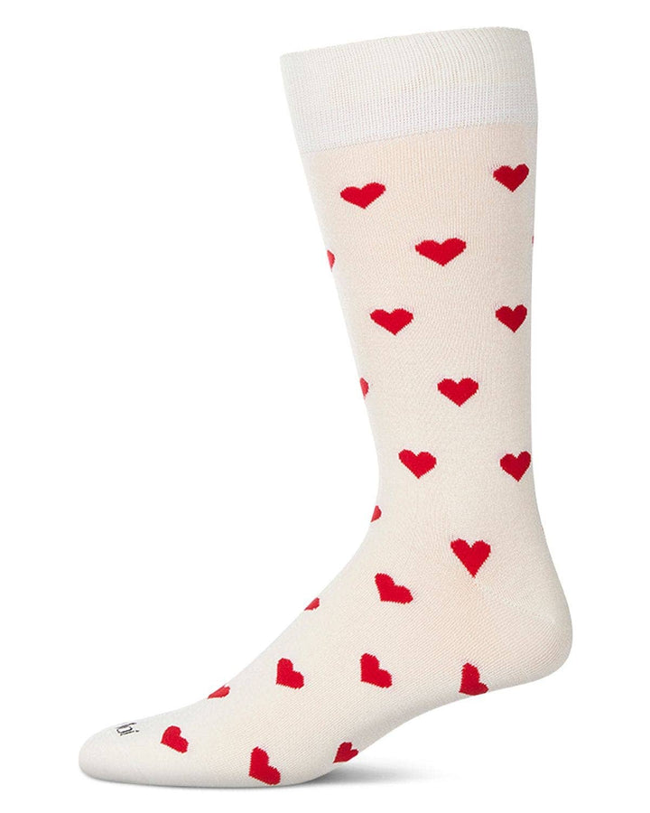 Hearts Men's Bamboo Crew