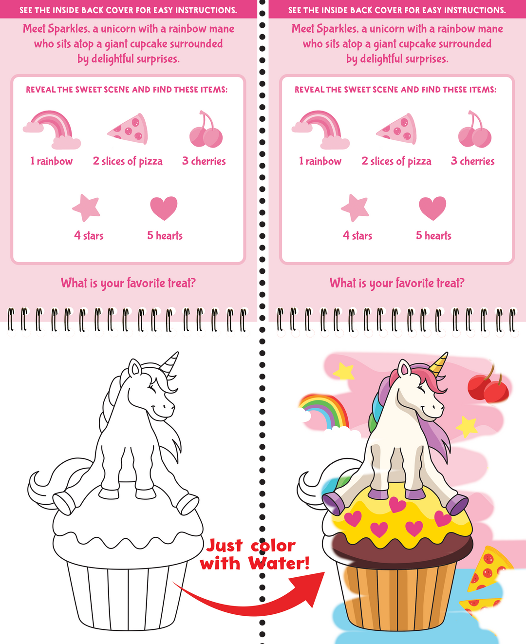Color With Water - Unicorns