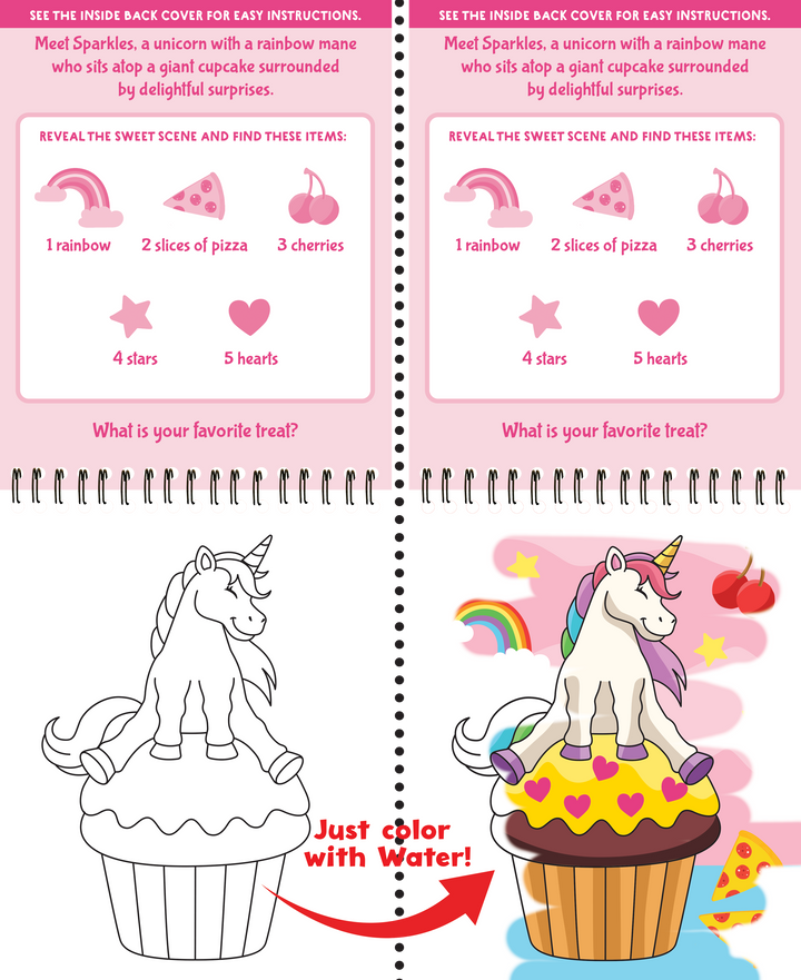 Color With Water - Unicorns
