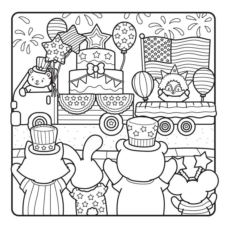 America the Beautiful Coloring Book by