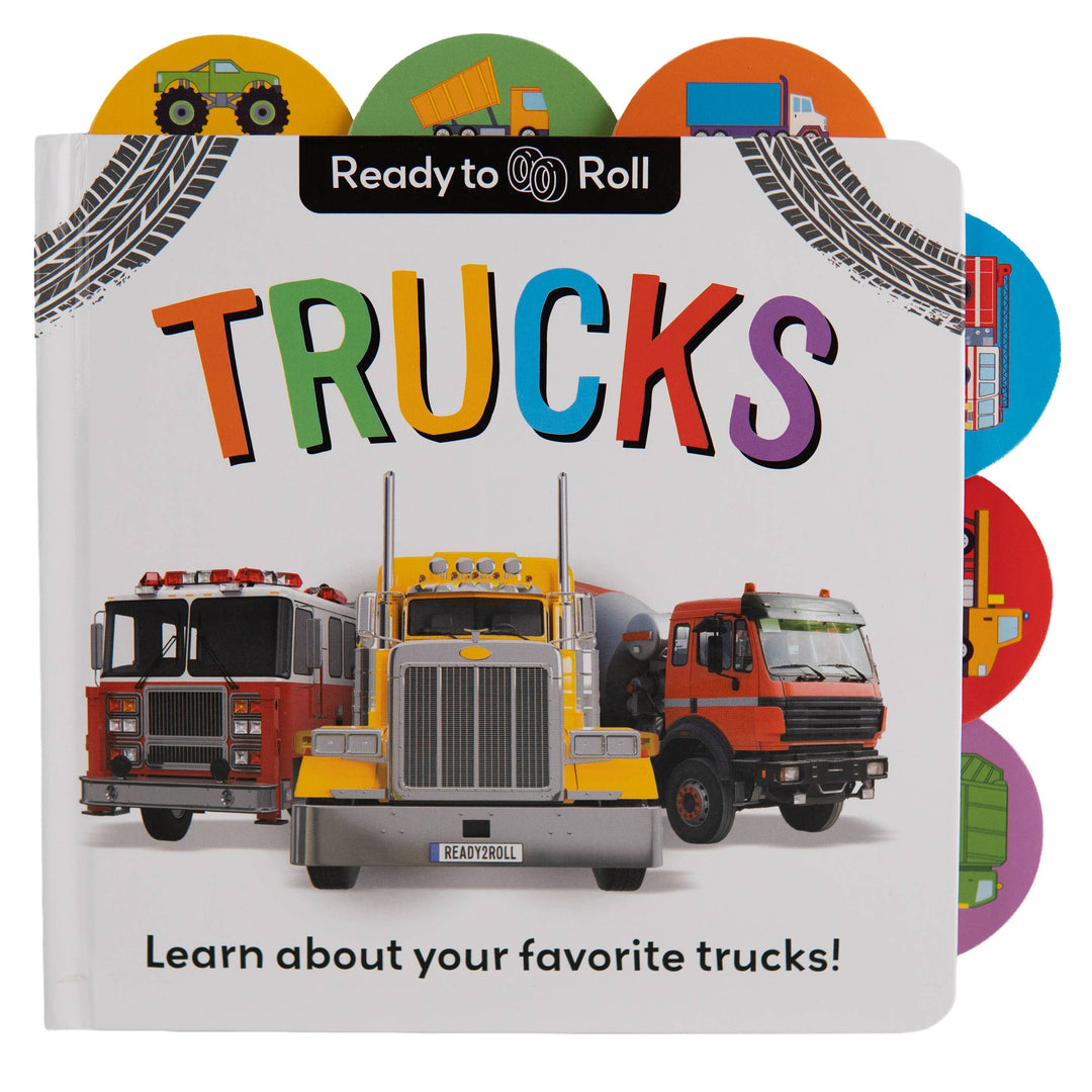 Trucks - Lift a Flap Board Book with Explore Tabs