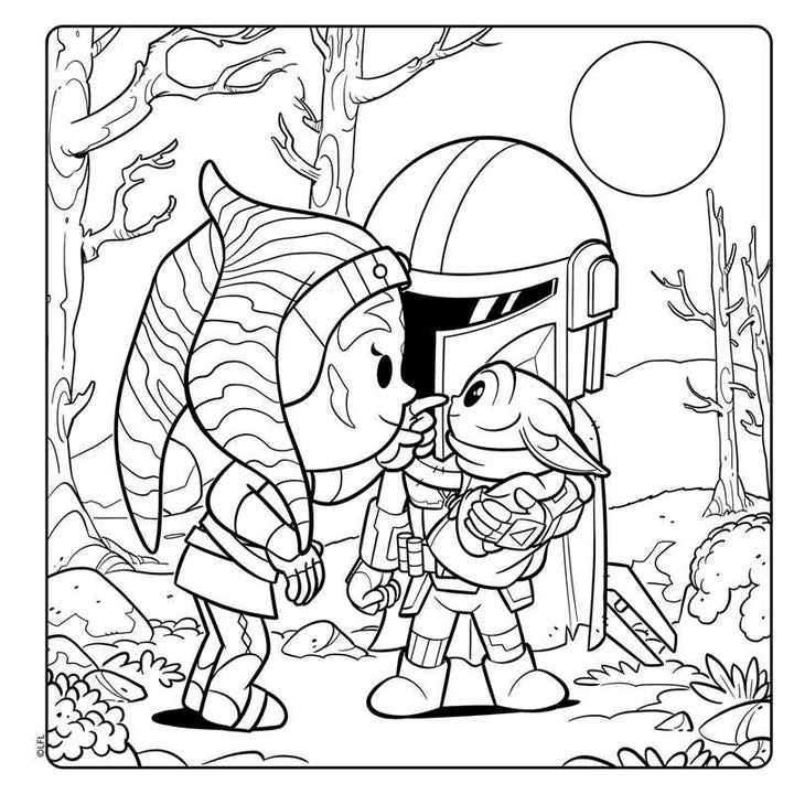 Star Wars The Mandalorian: Grogu Cozy Coloring by Editors of Thunder Bay Press