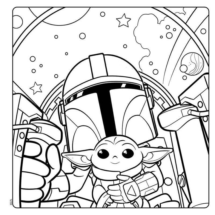 Star Wars The Mandalorian: Grogu Cozy Coloring by Editors of Thunder Bay Press