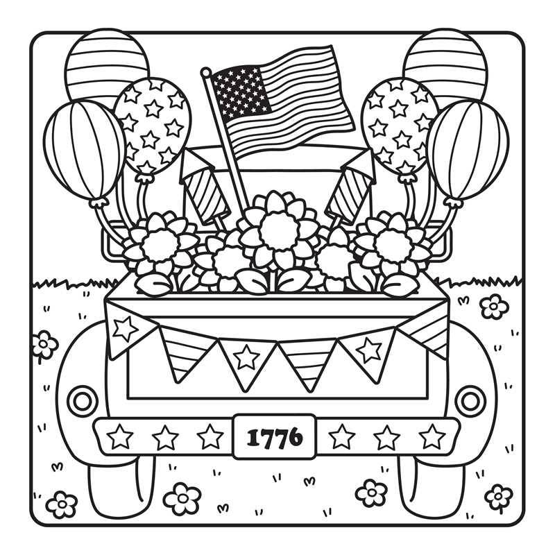 America the Beautiful Coloring Book by