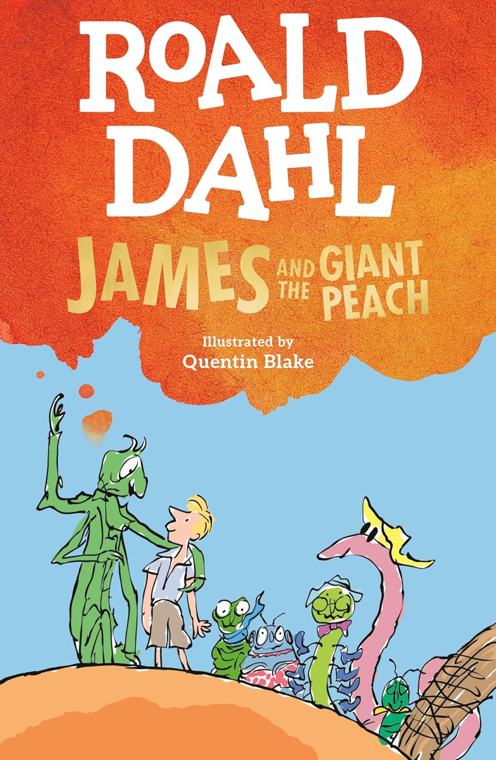 James and the Giant Peach by Roald Dahl, Illustrated by Quentin Blake (paperback)
