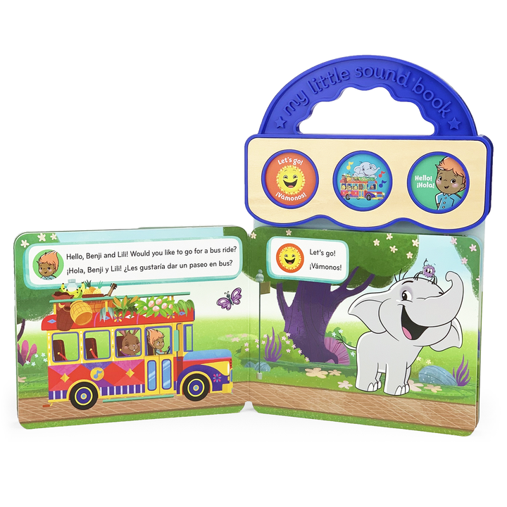 Canticos Wheels on the Bus (Bilingual) 3-Book Sound Book